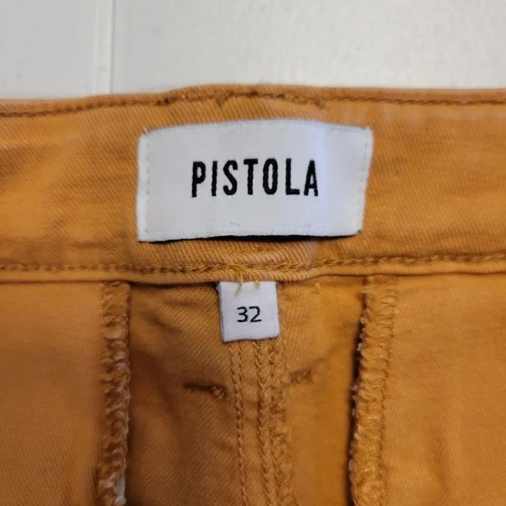 Pistola Orangey Tan Cropped Utility Pants Jeans Women's Size 32 Waist Denim - Picture 7 of 15